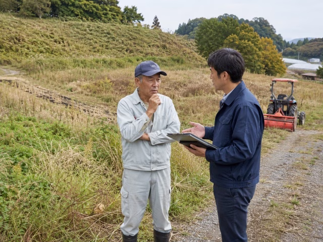 休耕地の課題と土地条件を整理して次の行動を確認する農家